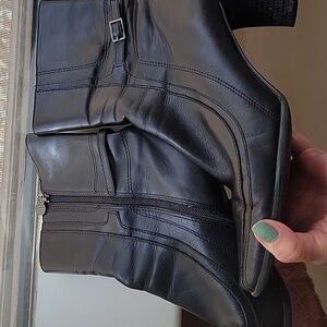 Etienne Aigner Black Heeled Boots